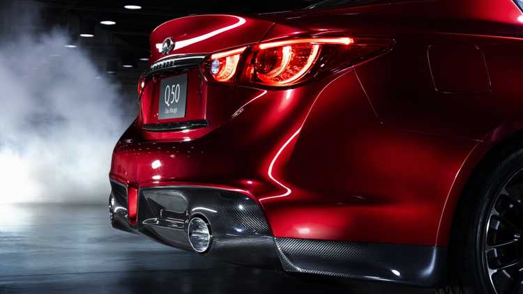 2014 Q50 Eau Rouge Concept low rear angled close up