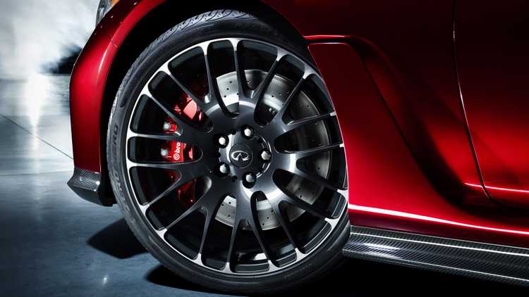 2014 Q50 Eau Rouge Concept wheel turned