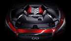 2014 Q50 Eau Rouge Concept engine bay straight on