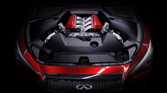 2014 Q50 Eau Rouge Concept engine bay straight on