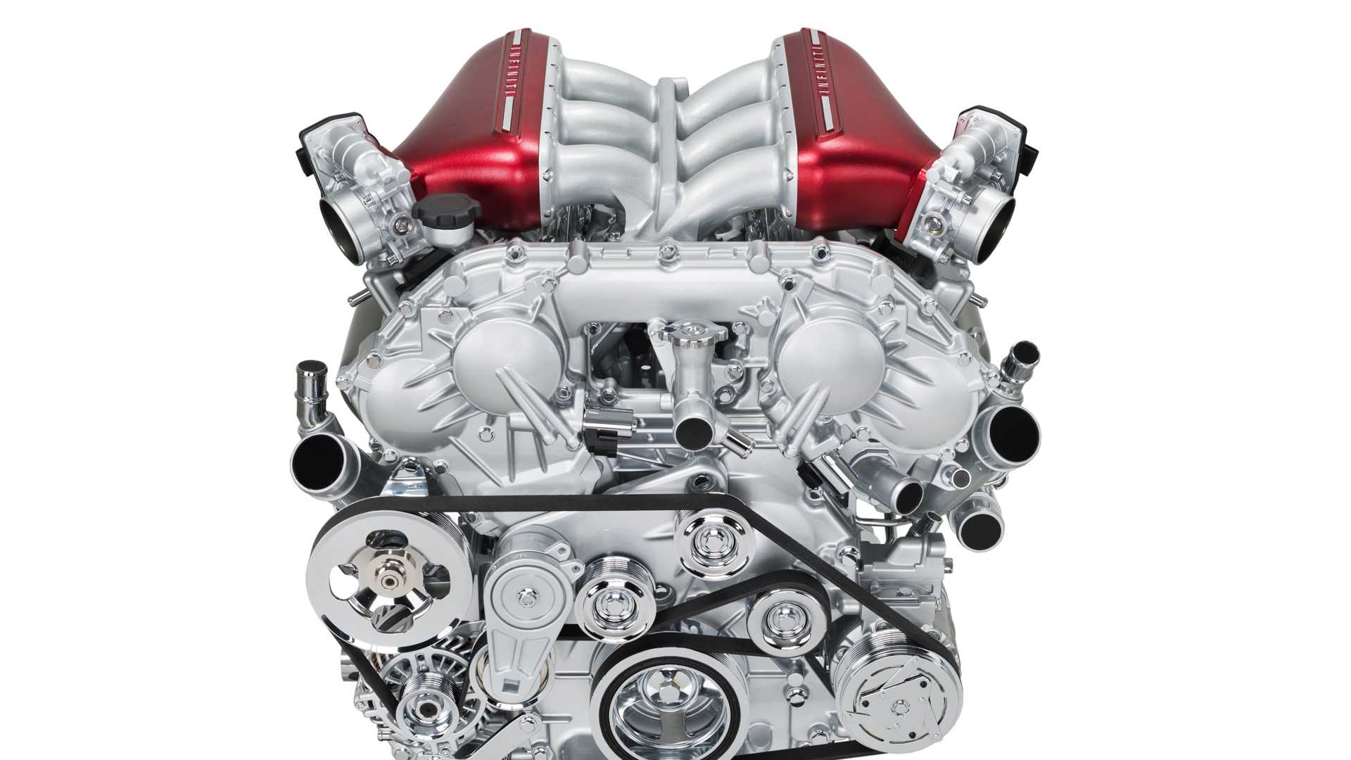 2014 Q50 Eau Rouge Concept engine wide shot