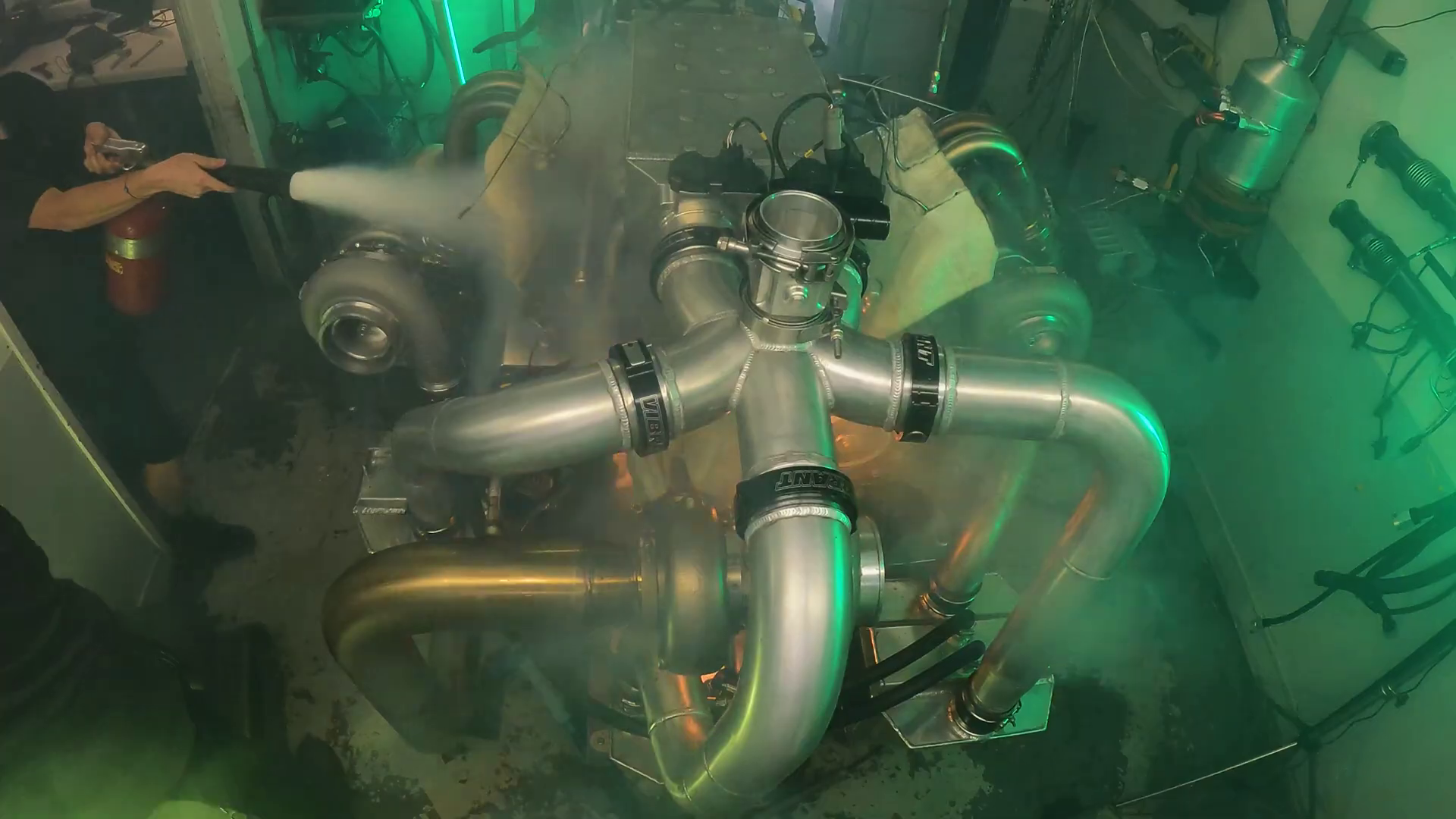 Rob Dahm's 12-Rotor Makes 1,500 HP Then Spectacularly Catches Fire