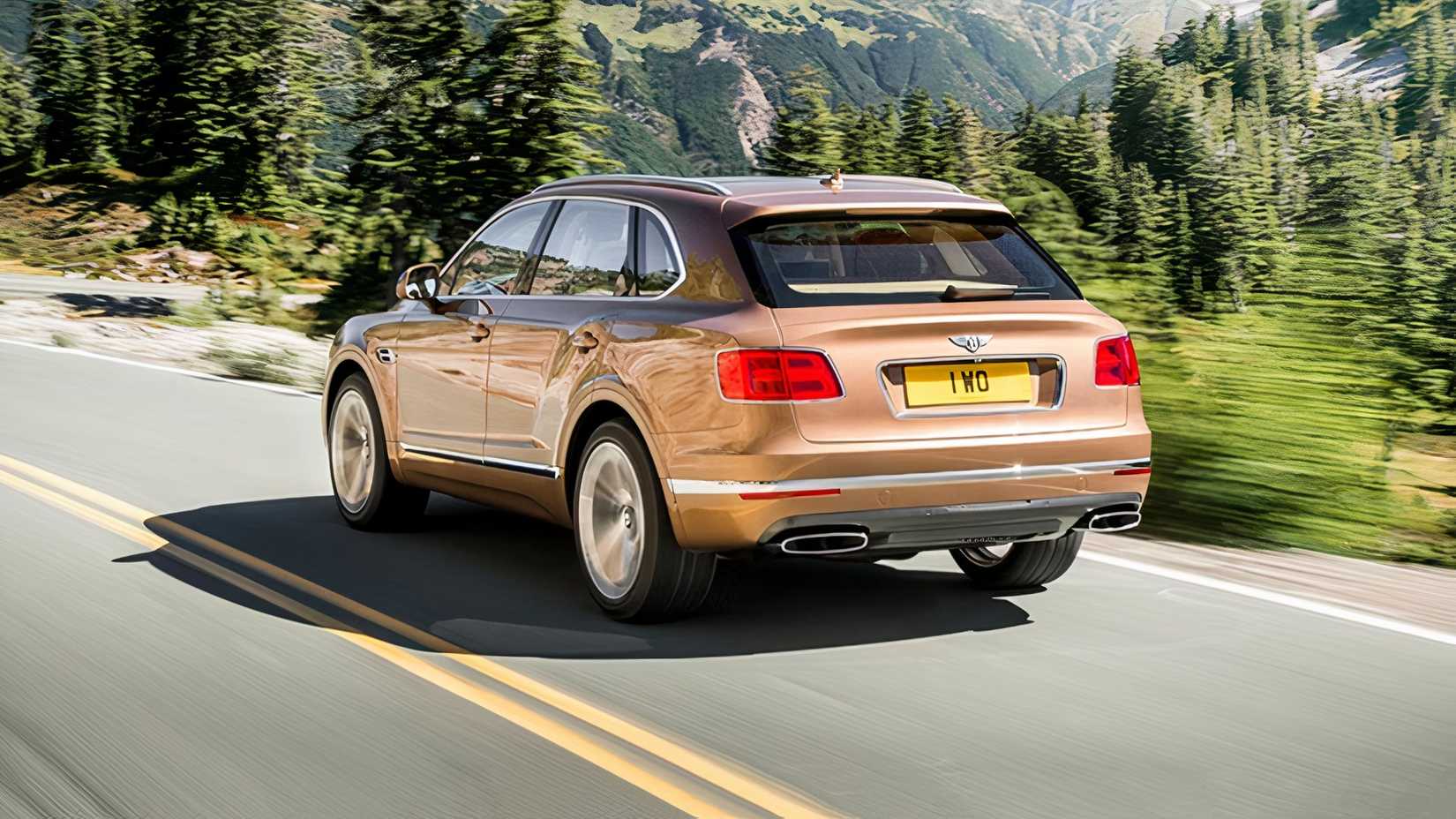 Bronze 2017 Bentley Bentayga rear