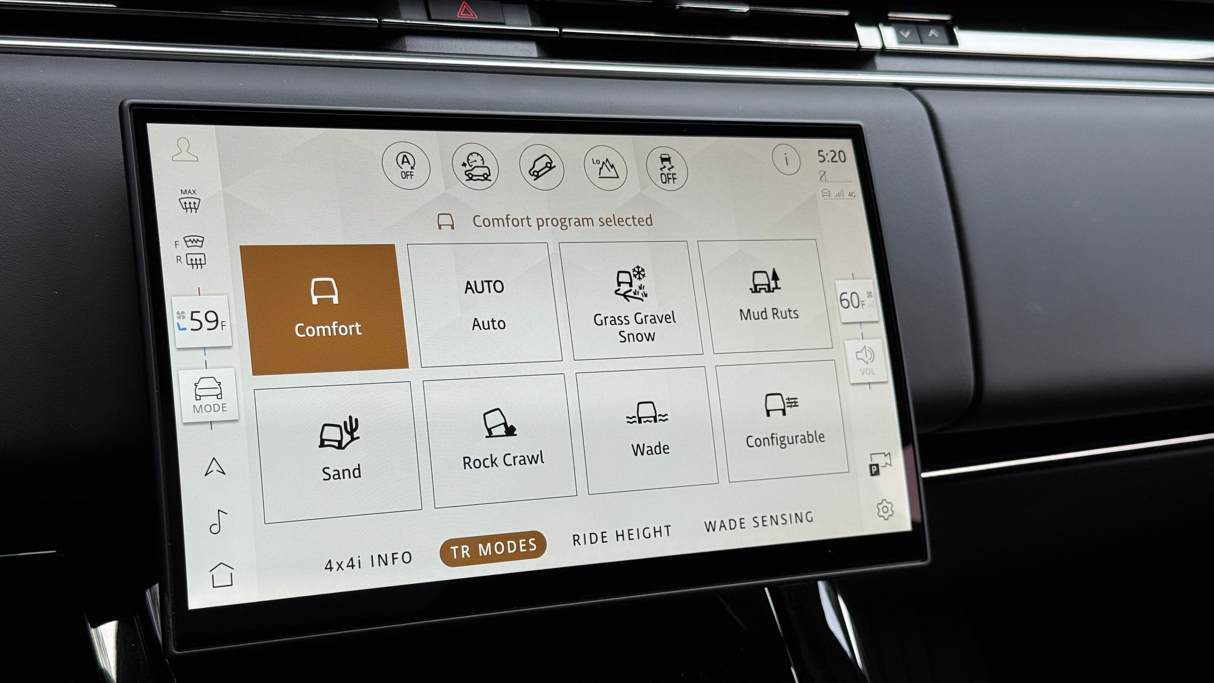 2025 Land Rover Range Rover Sport drive modes