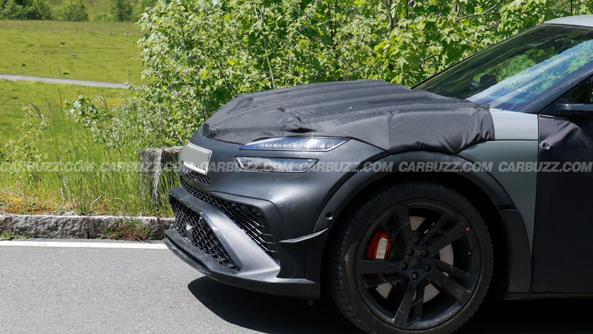 2026 Genesis GV60 Magma Exterior Spied 10