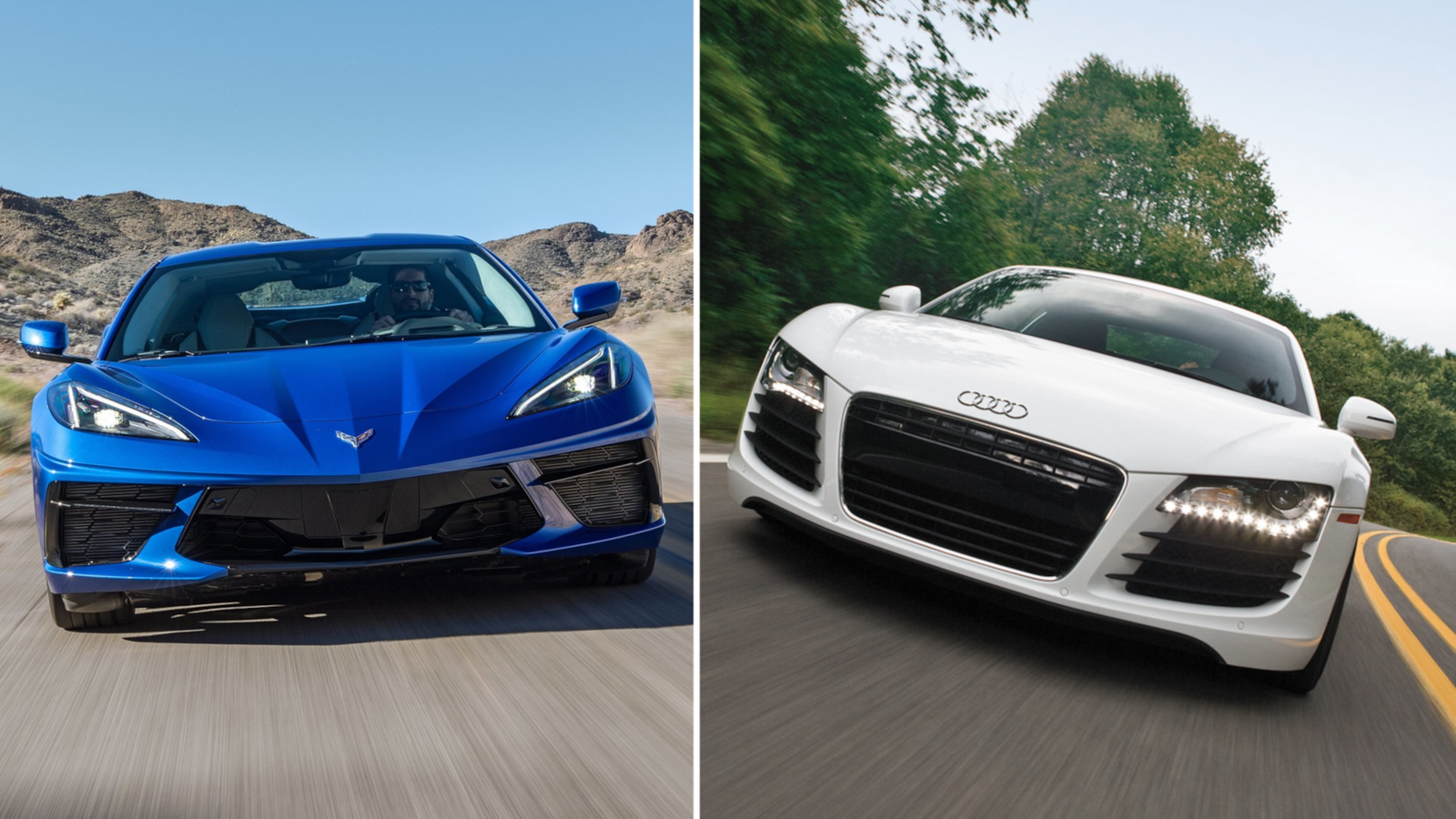 The C8 Corvette And Audi R8 Are Available Used For About $75,000. Which  Should You Pick?, image size:1600x900