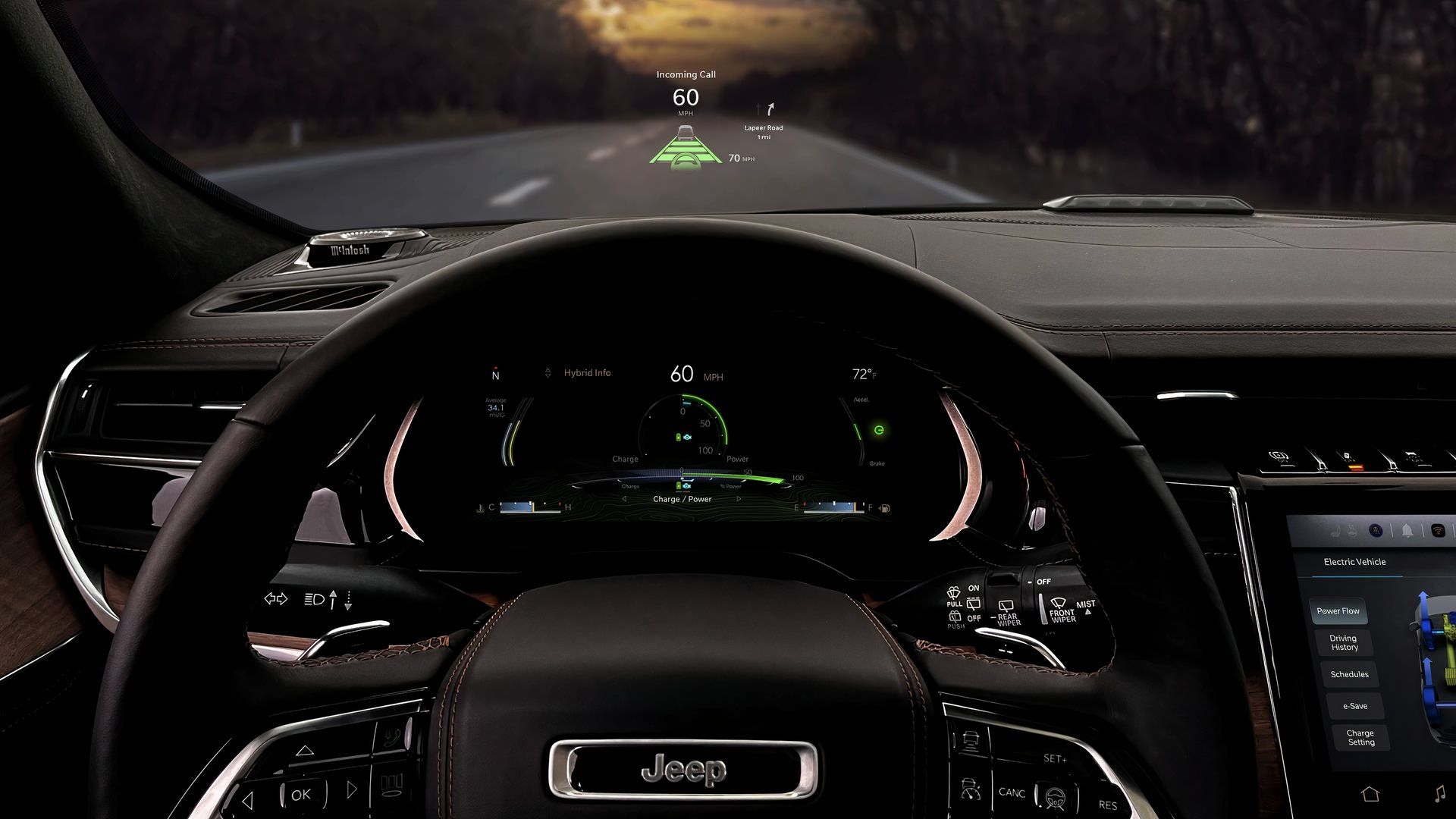 2025 Jeep Grand Cherokee 4xe HUD