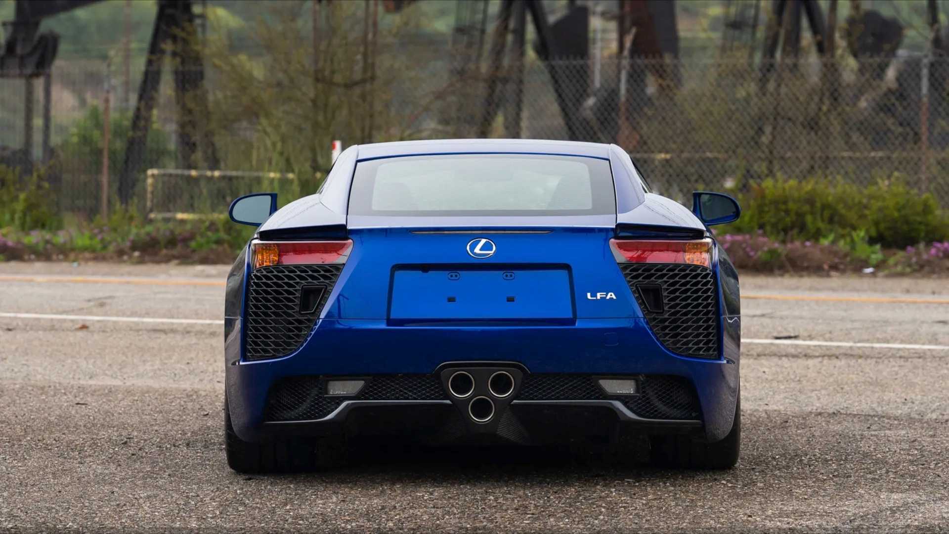 Blue Lfa The Only Blue-On-Blue Lexus LFA In America Was Barely Driven