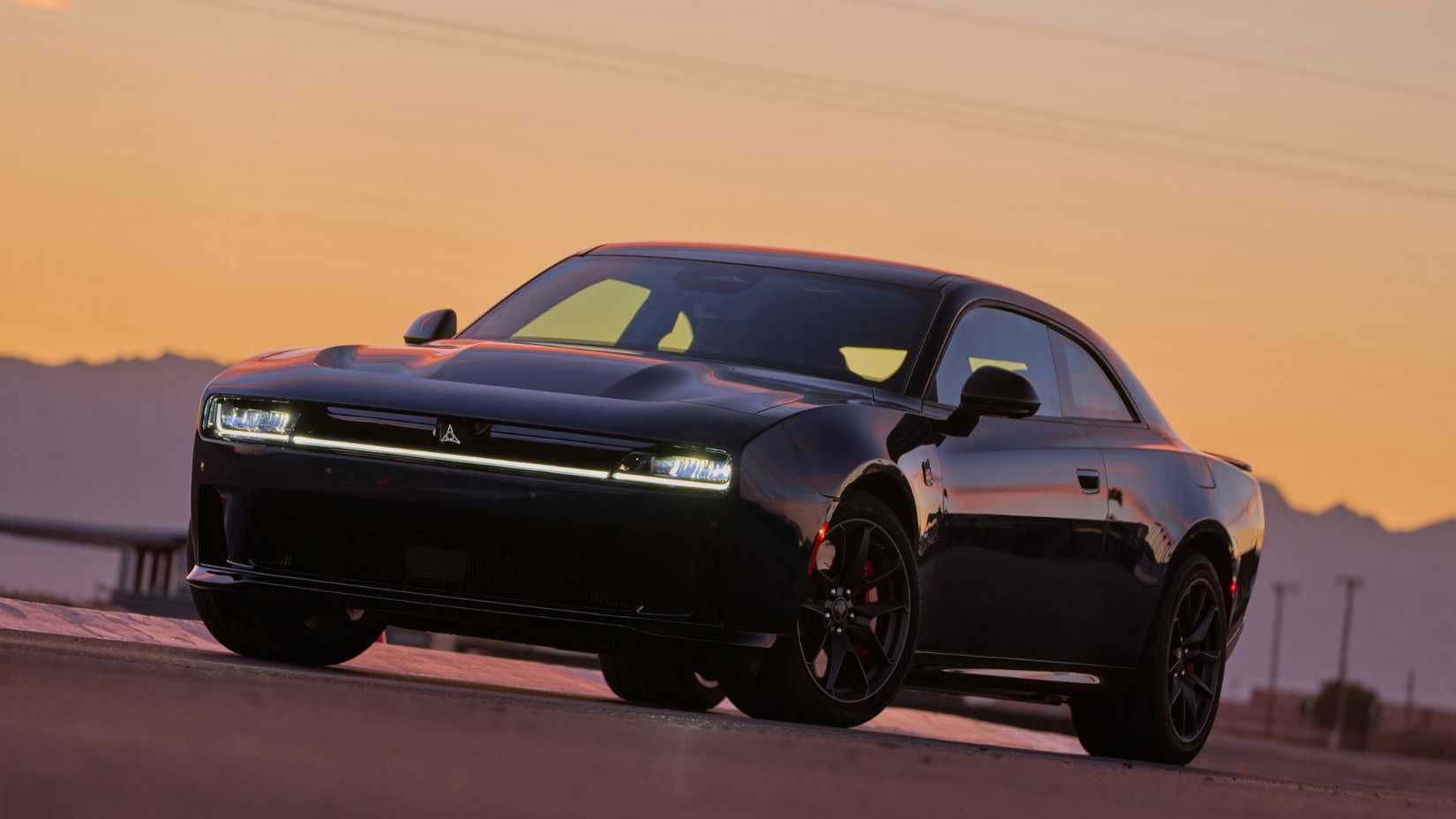 2024 - 2026 Dodge Charger Daytona Coupe front 3/4 dusk