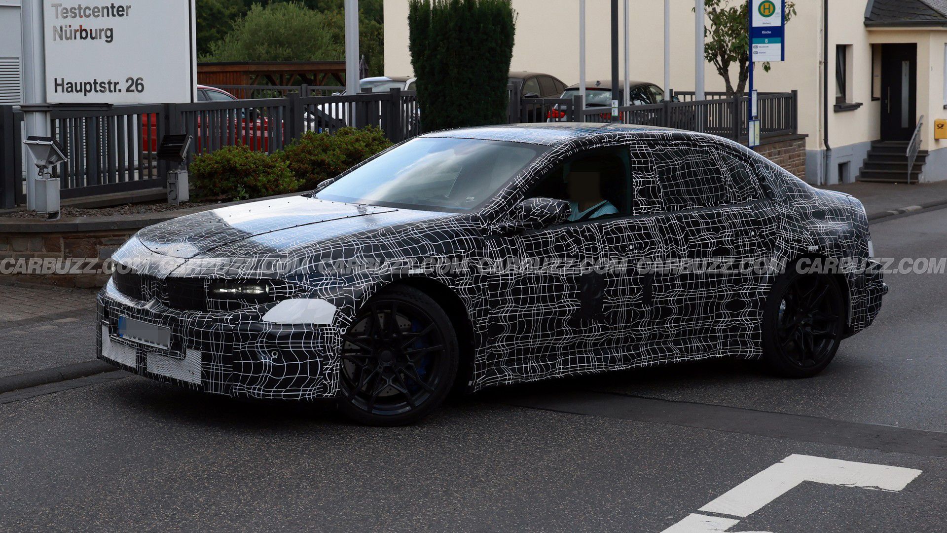 BMW M3 EV Prototype Spy Photos Show It In Town For Nurburgring Testing