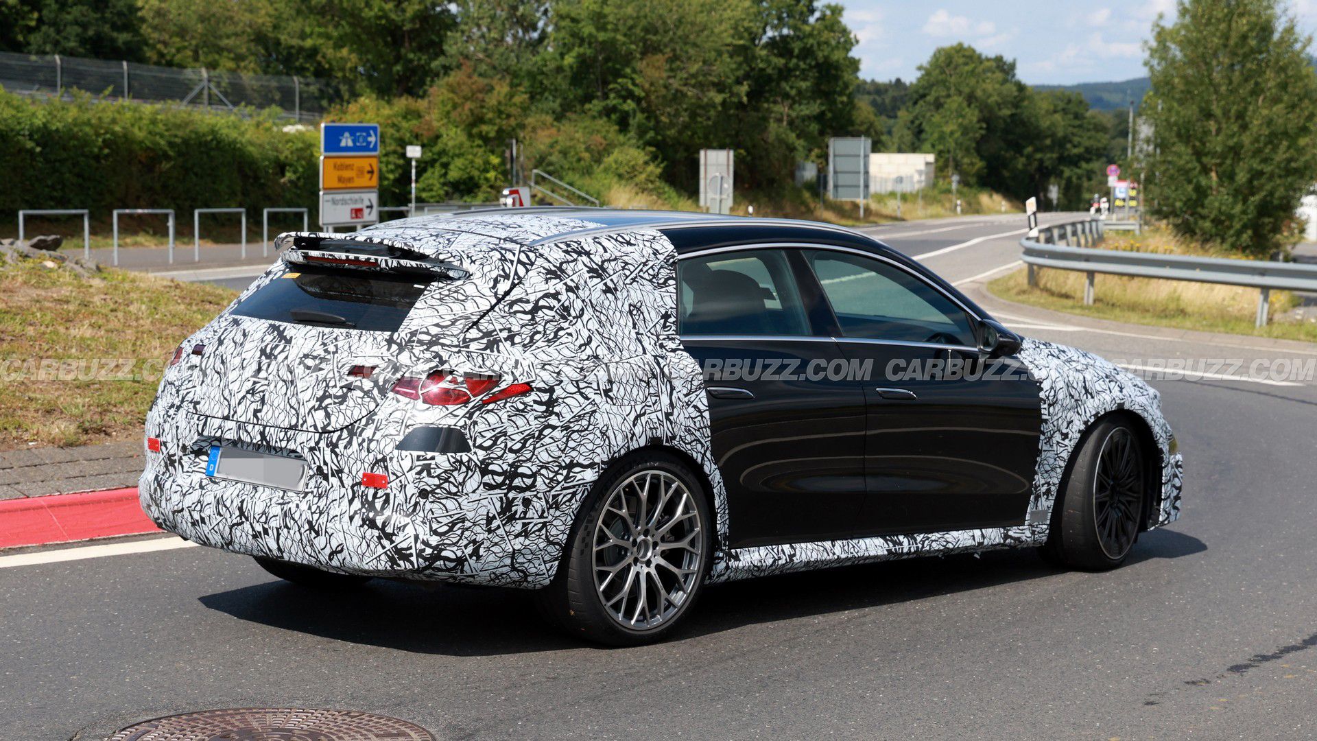 Mercedes-AMG CLA Shooting Brake Prototype Spied Testing In Germany