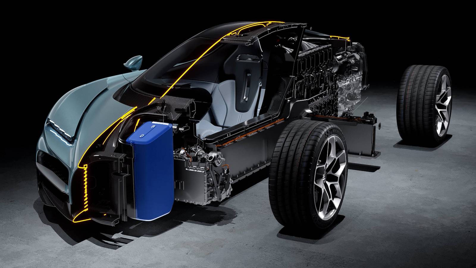 Bugatti Engine Configuration Bugatti Tourbillon's Engine Layout Helps With Aerodynamics