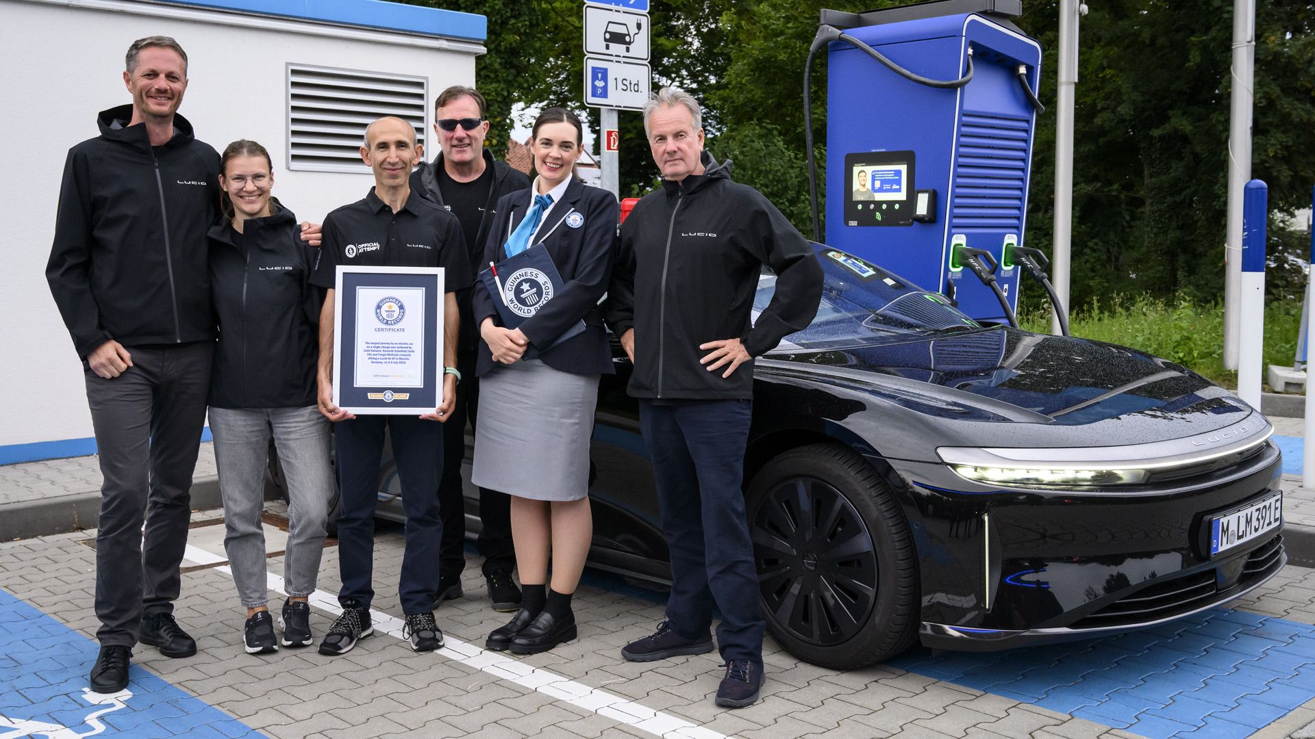Lucid Air Grand Touring Sets Guinness World Record For Longest Trip In An EV