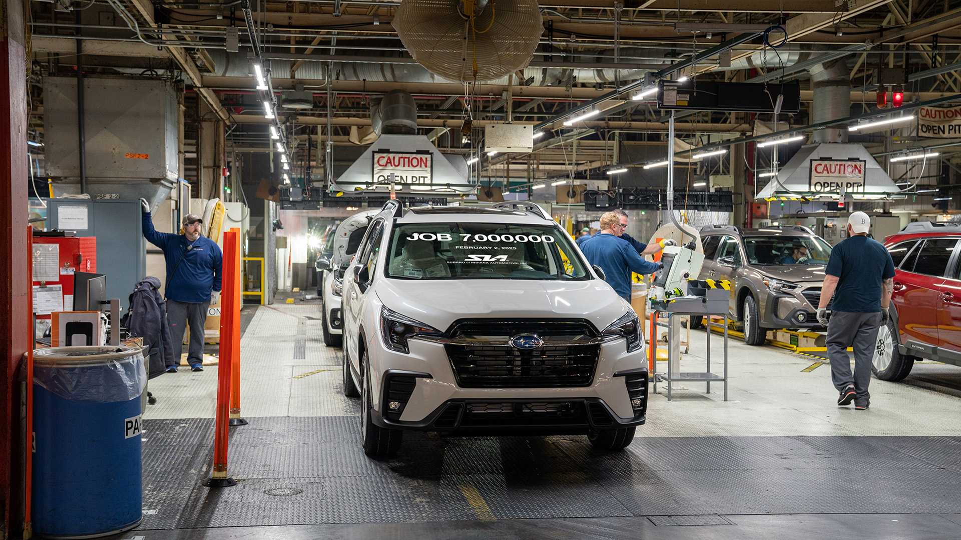 Subaru Assembly Line Subaru's Six Millionth US-Built Car Is A Blue Legacy, And One Of The ...