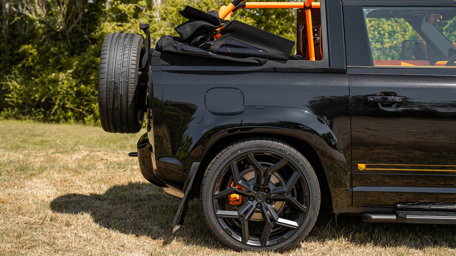 Range Rover Over Fender Urban Automotive Debuts Customized Widetrack Land Rover Defender 90 At ...