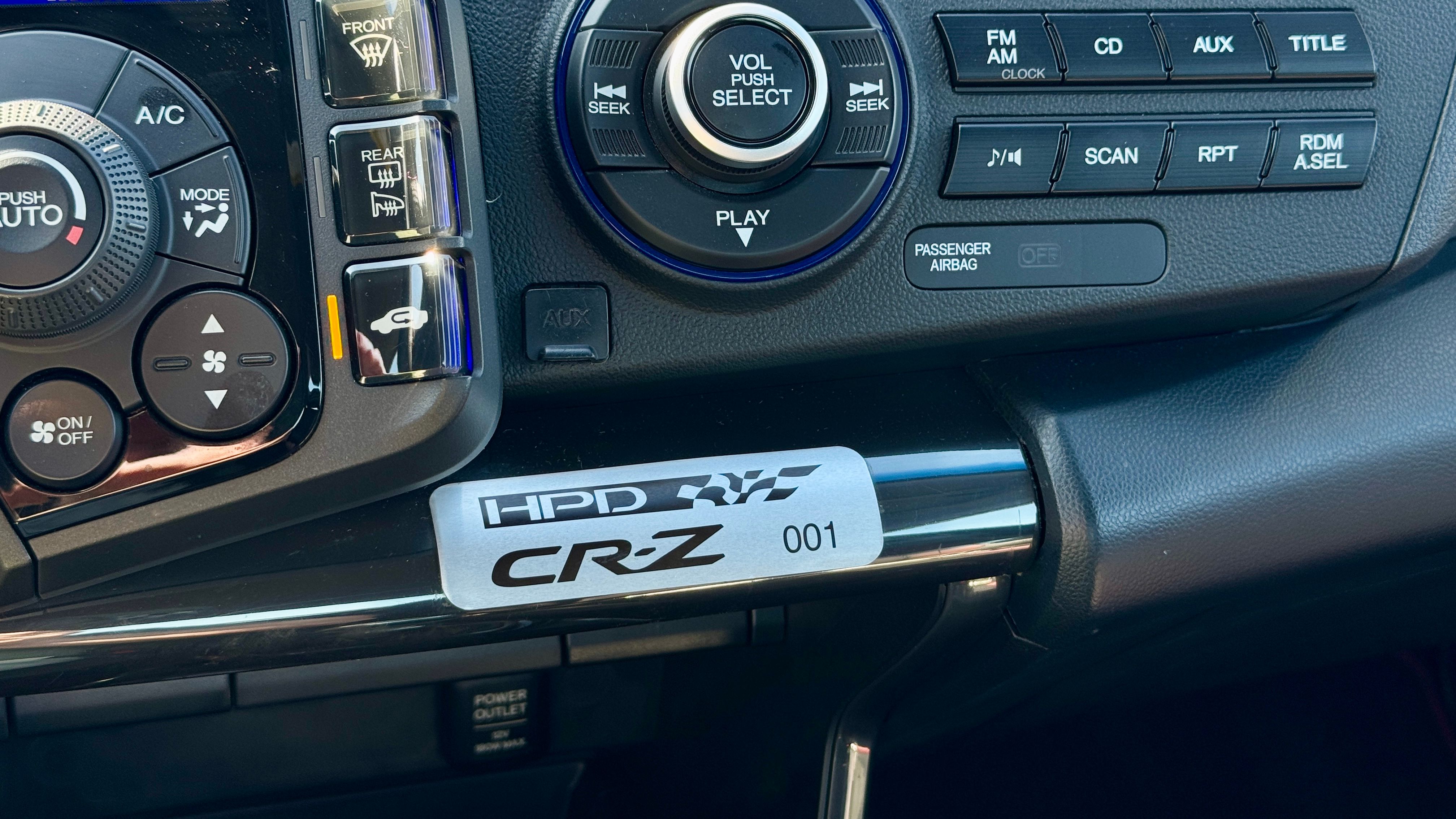 Honda CR-Z HPD Edition: Supercharged Hot Hatch with Racing Heritage