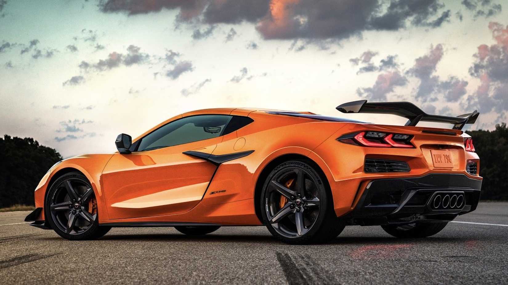 2023 Chevrolet Corvette Z06 rear, three-quarter