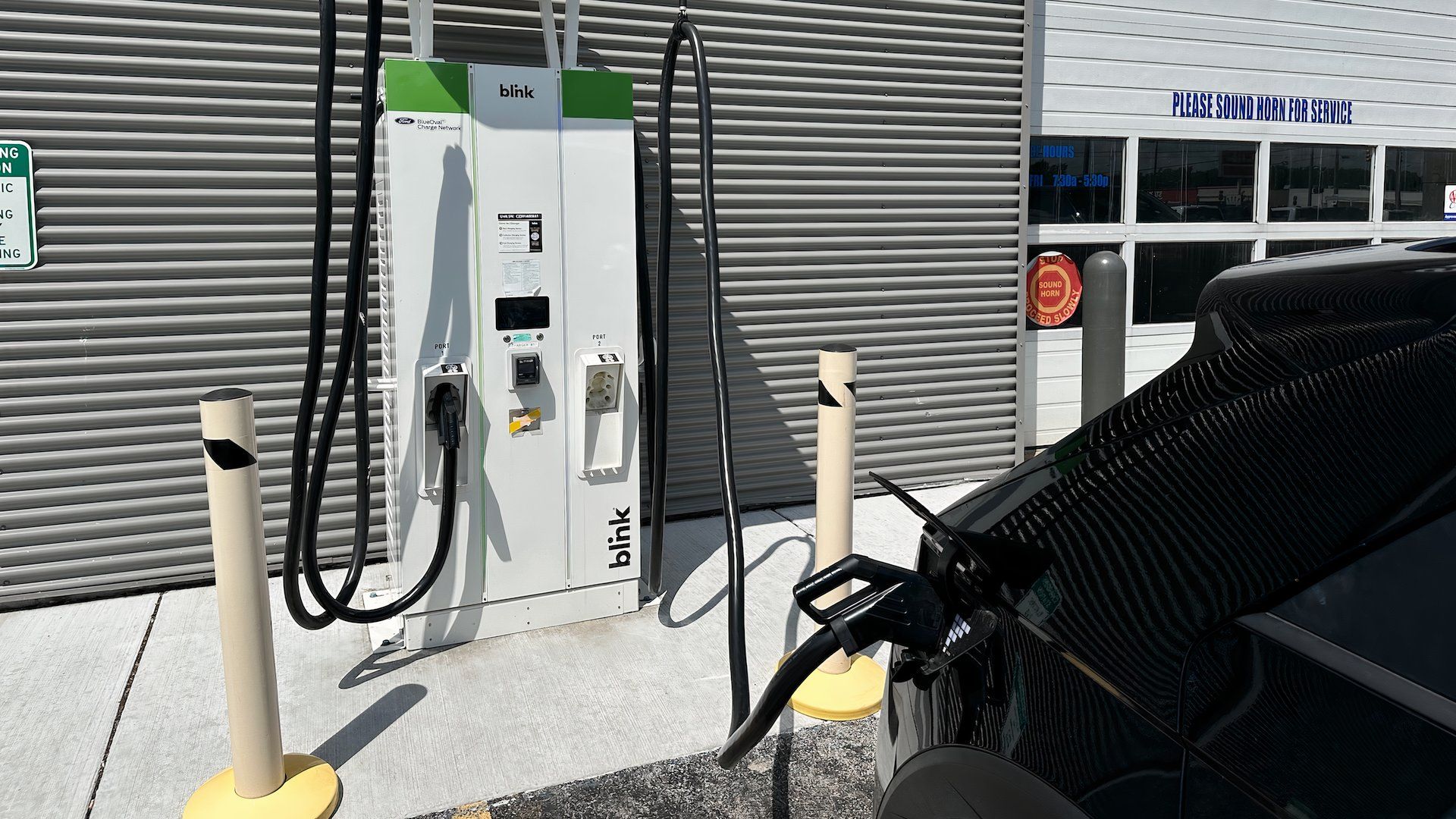 Hyundai Ioniq 5 at Blink charger