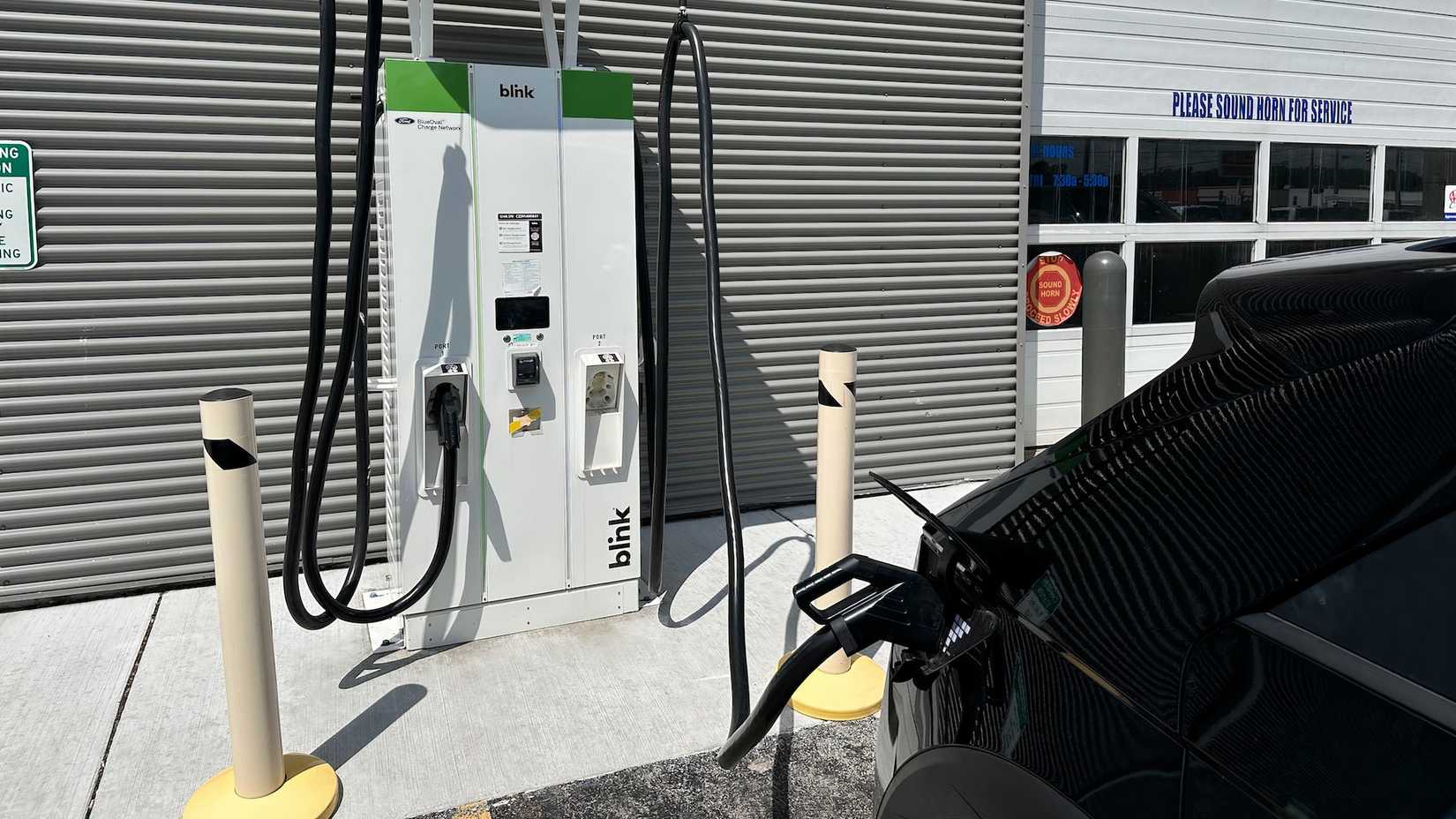 Hyundai Ioniq 5 at Blink charger