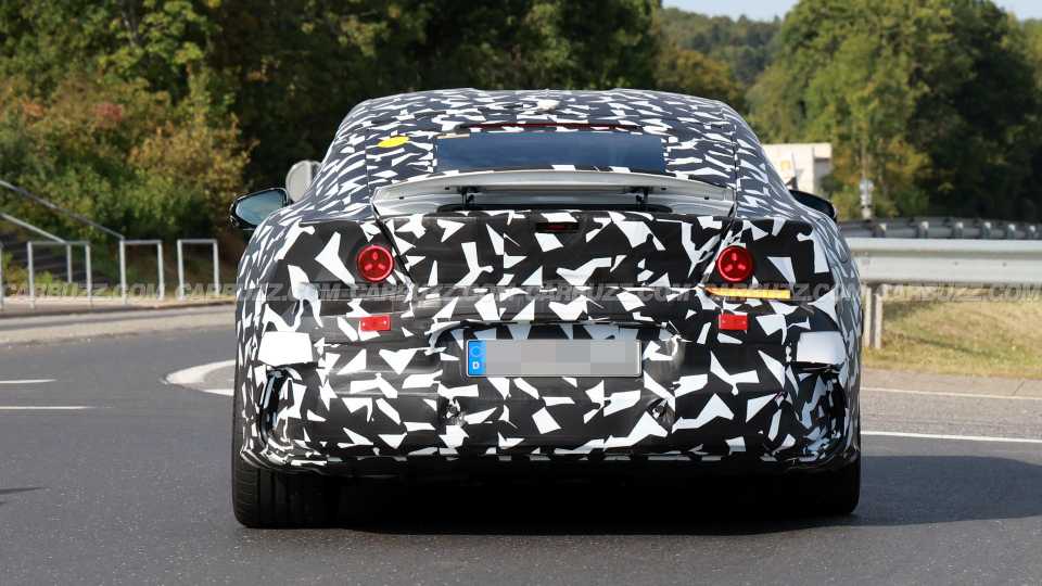 Mercedes-AMG GT Prototype Spotted With A Hood Full Of Holes