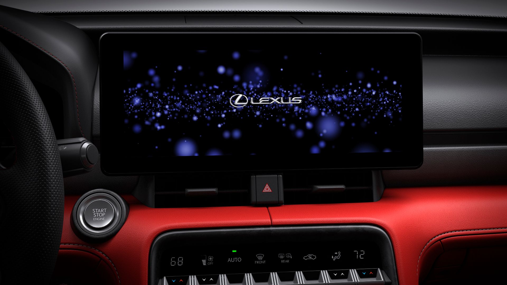 Centre console retains physical climate controls and a mechanical gear lever.