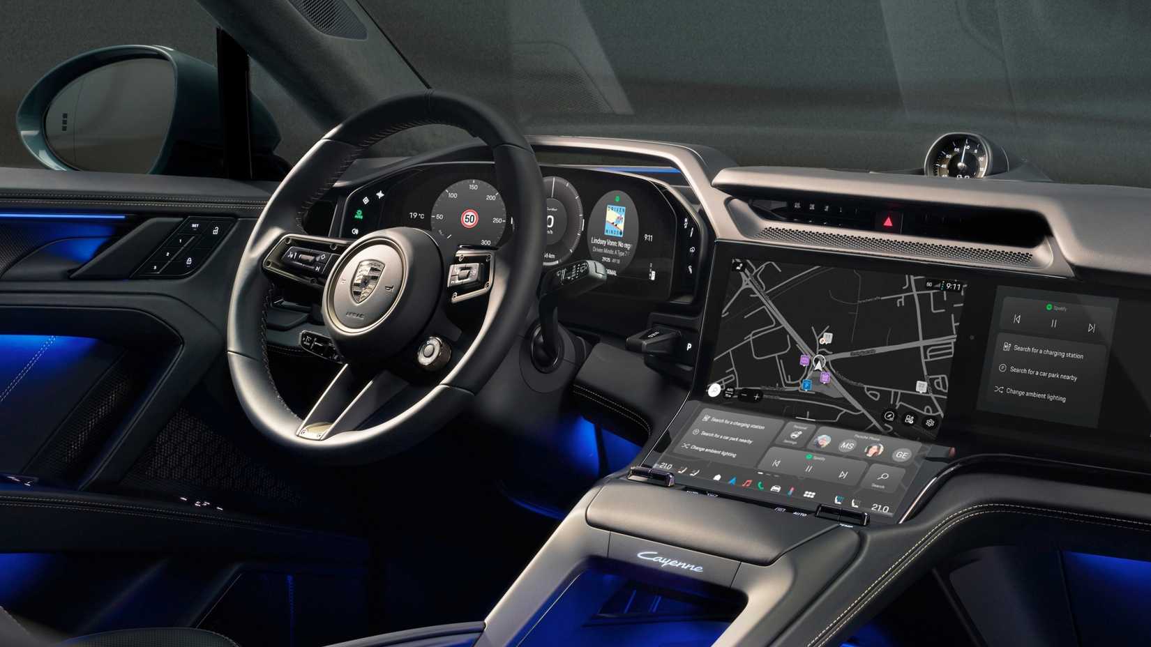 Porsche Reveals The Cabin Of The 2027 Cayenne Electric
