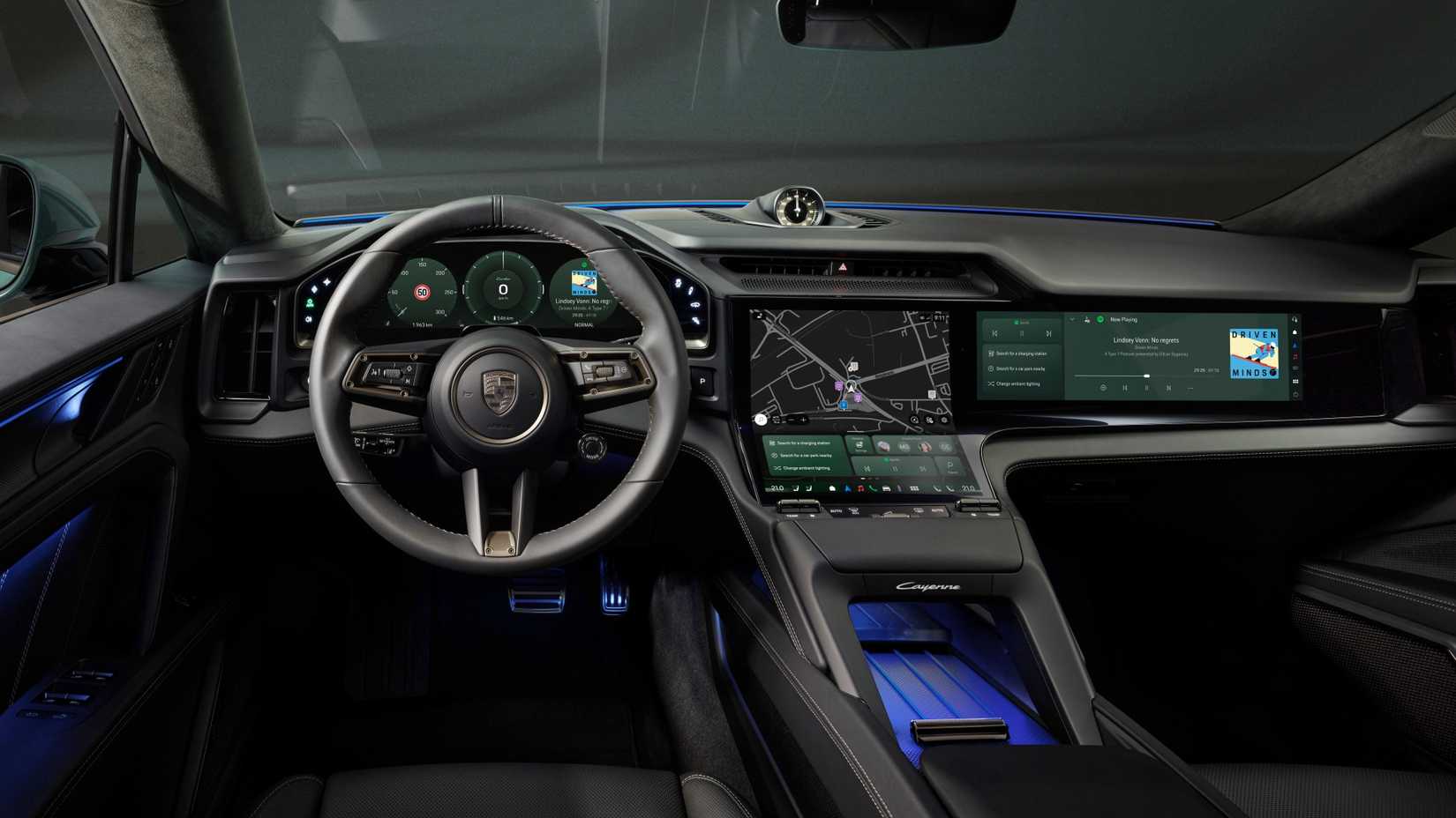 Porsche Reveals The Cabin Of The 2027 Cayenne Electric