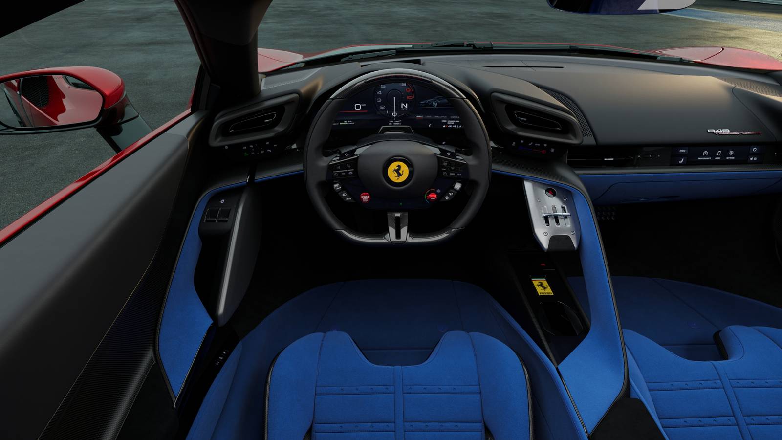 Ferrari Patents A Cool Roof-Mounted Launch Control Handle