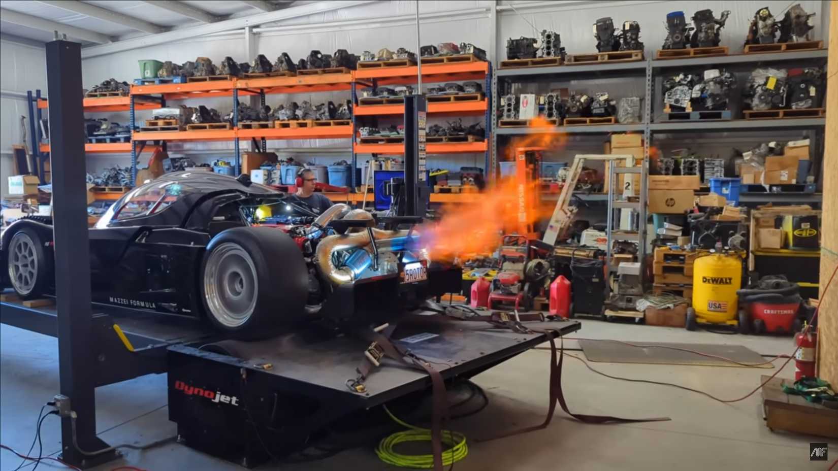Watch This Five-Rotor Supercar Spit Flames During 1,000-HP Dyno Pull