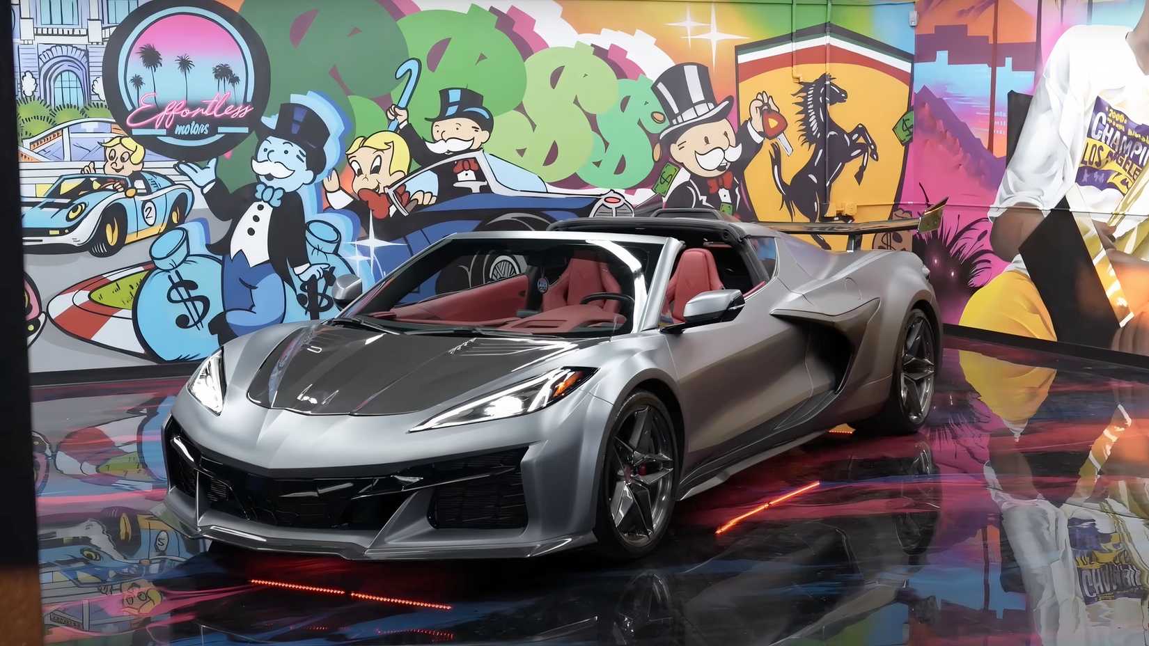 This Corvette Z06 Was Stretched 20 Inches For Shaquille O #39 Neal To Fit