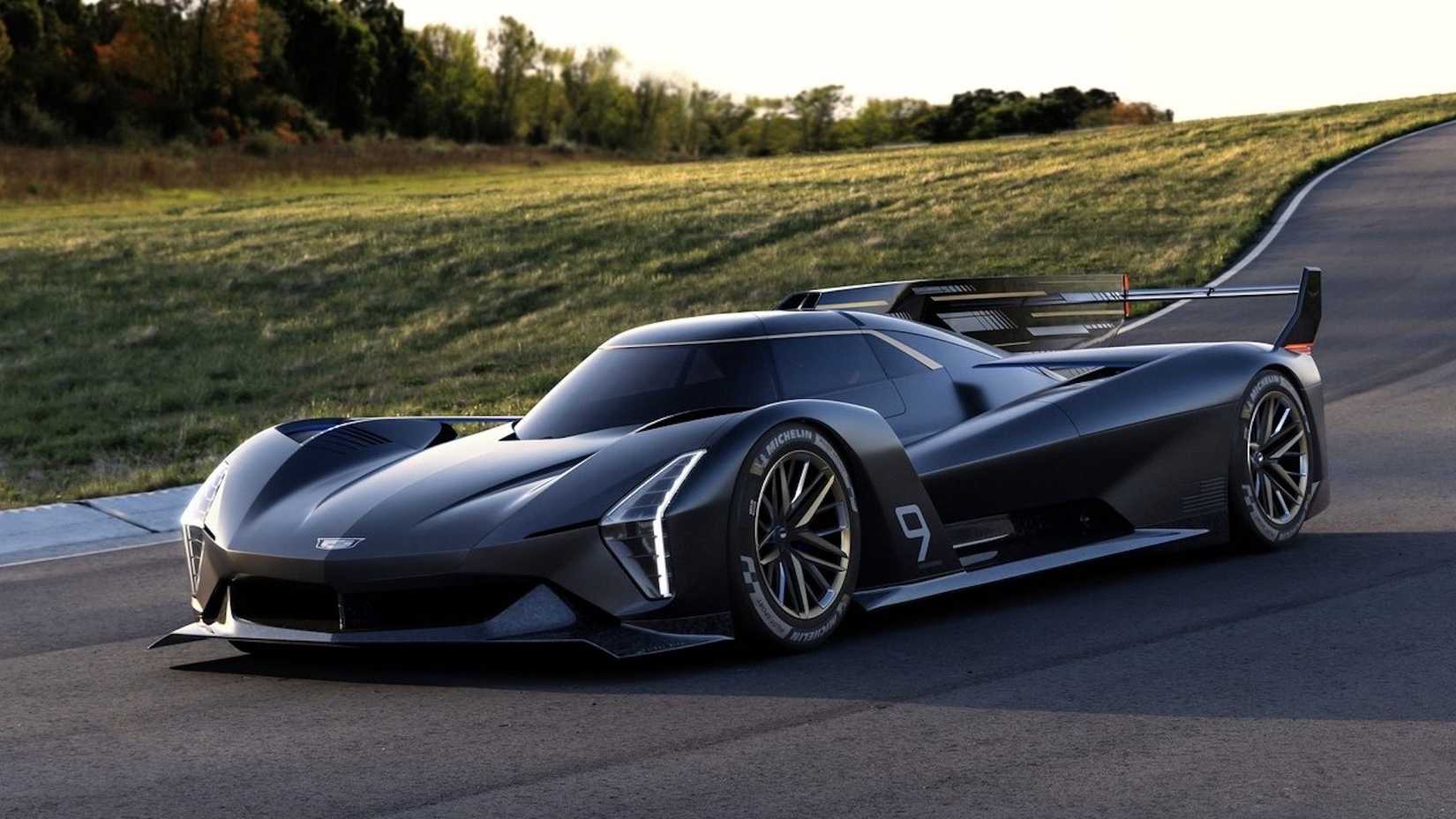 2022 Cadillac Project GTP Hypercar front, three-quarter