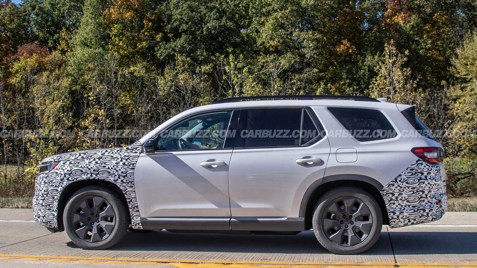 Honda Pilot Facelift spy photo (12)