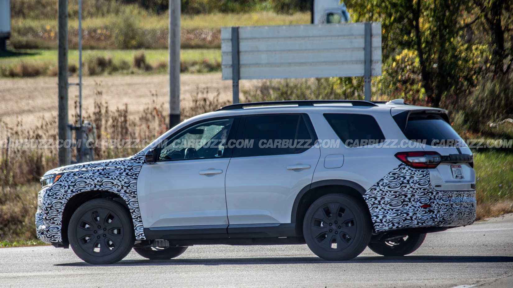 Honda Pilot Facelift spy photo (5)