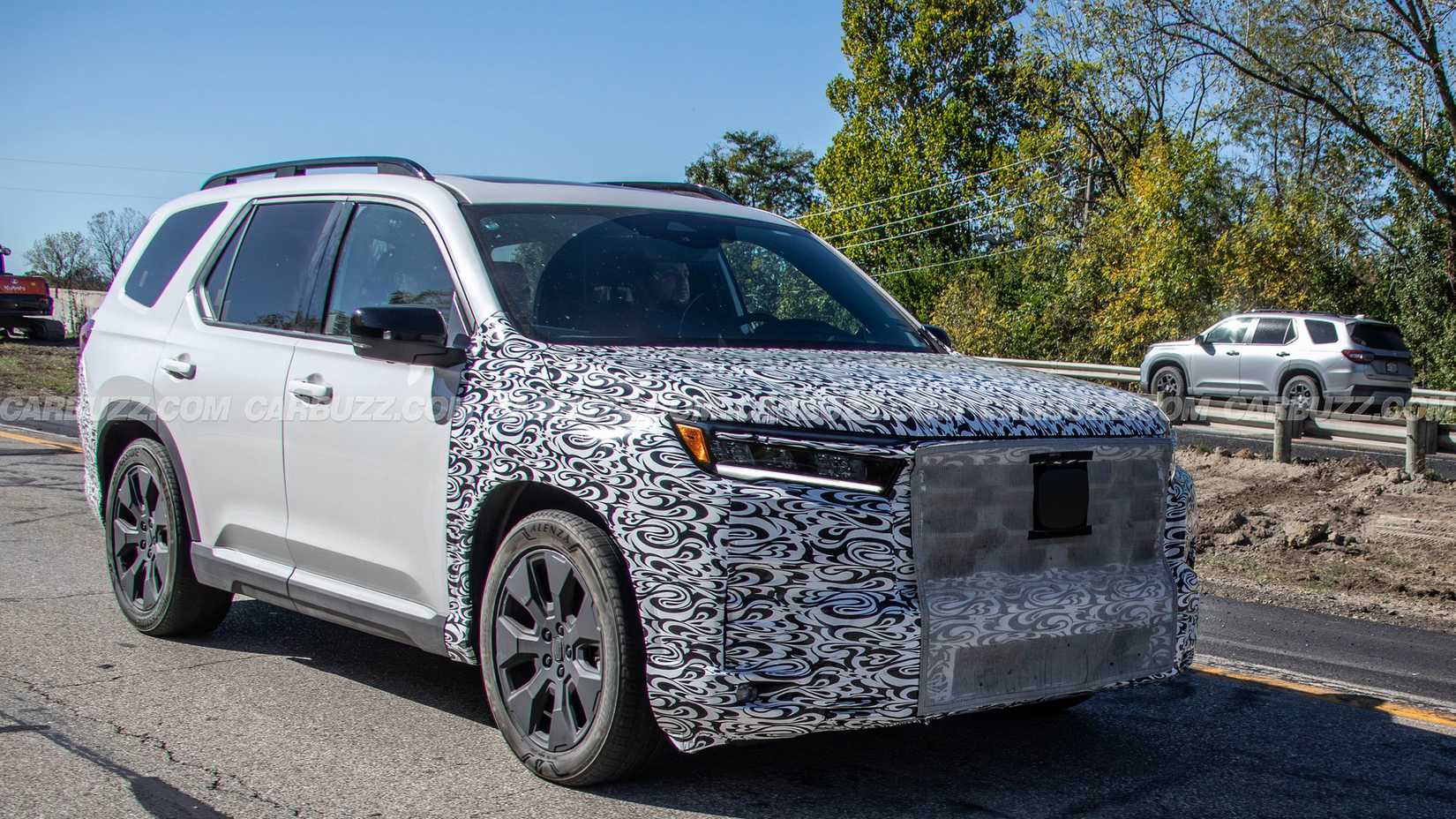 Honda Pilot Facelift spy photo (9)