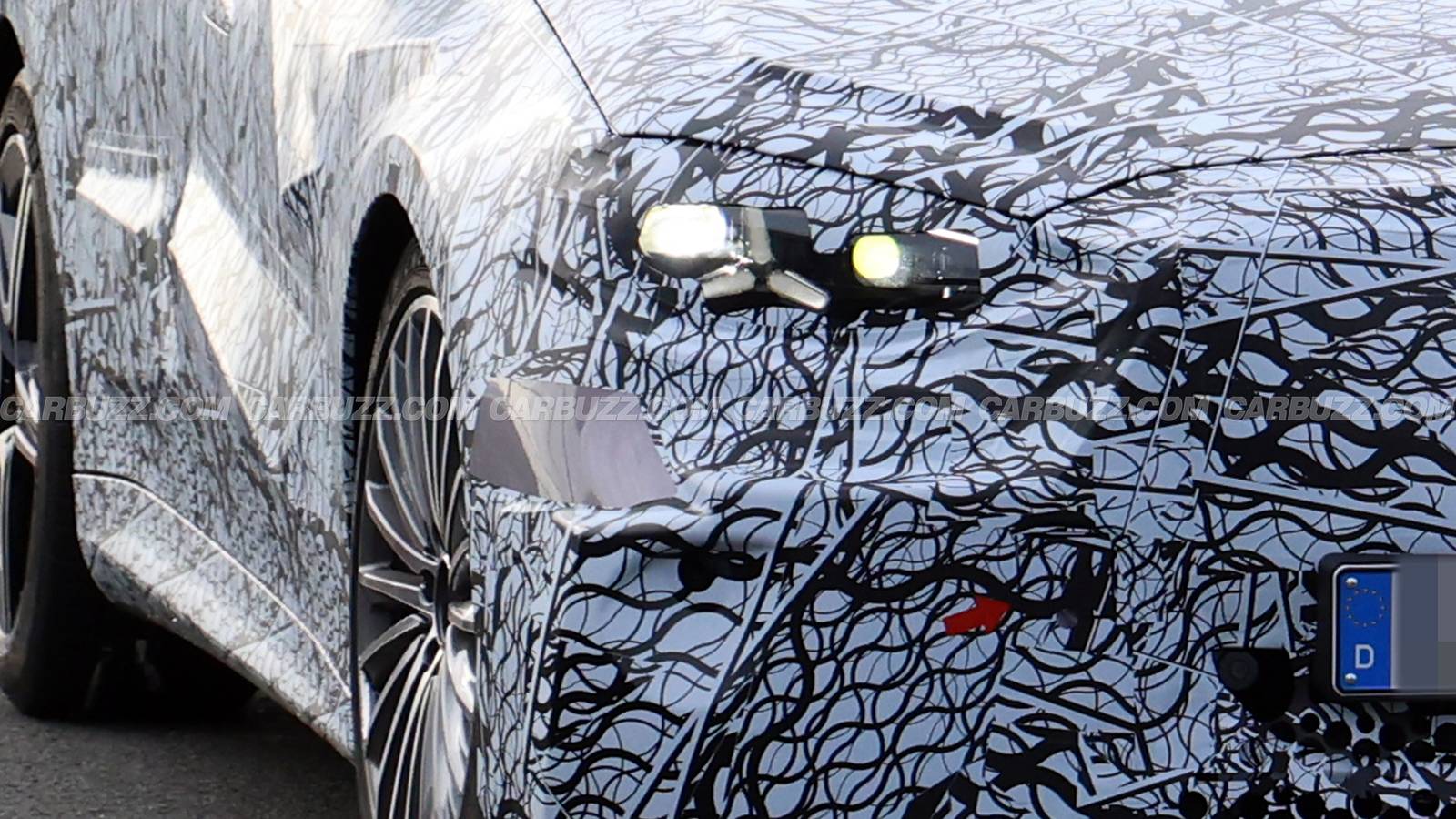 New Mercedes C-Class AMG EV Spied Showing More Aggressive Details, image size:1600x900