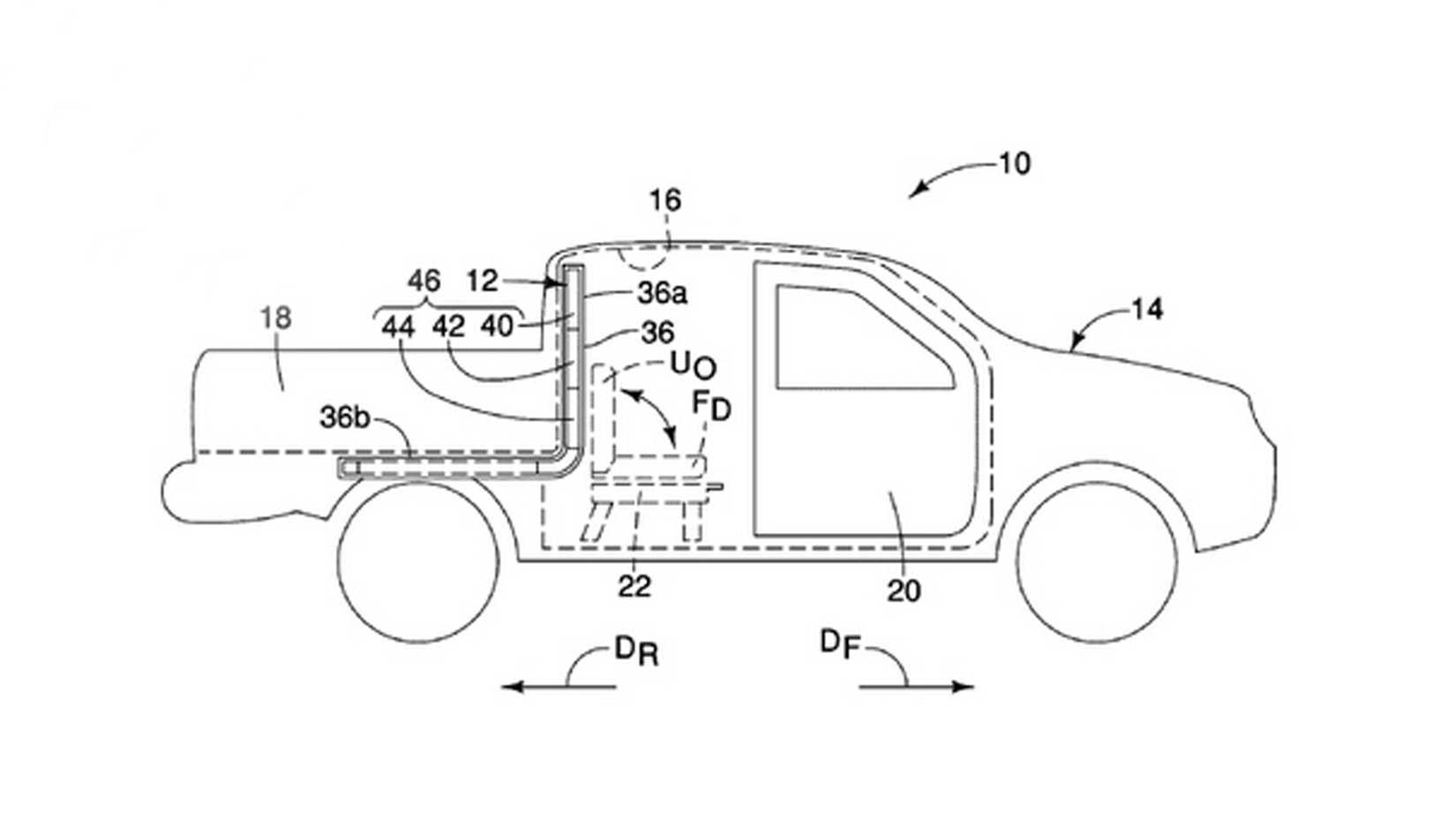 Nissan Patent Hints At Compact Unibody Pickup With Pass-Through To Cab