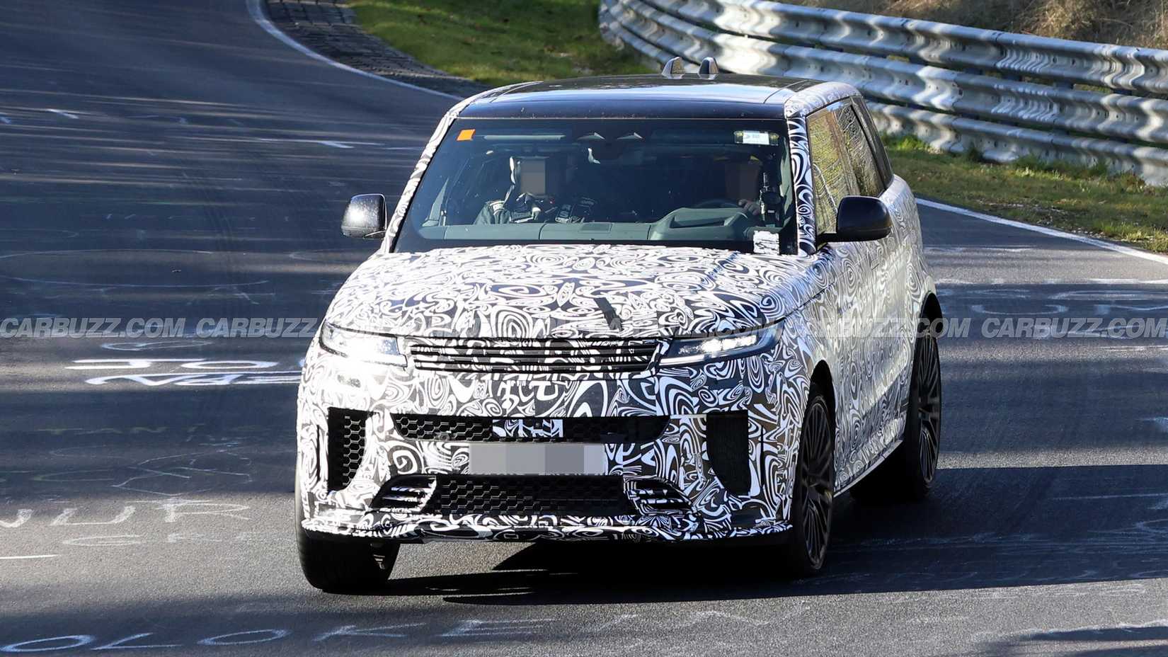 Facelifted Range Rover Sport SV Spied Testing At The Nurburgring