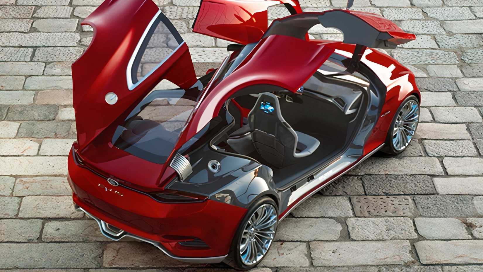 2011 Ford Evos Concept doors open from top