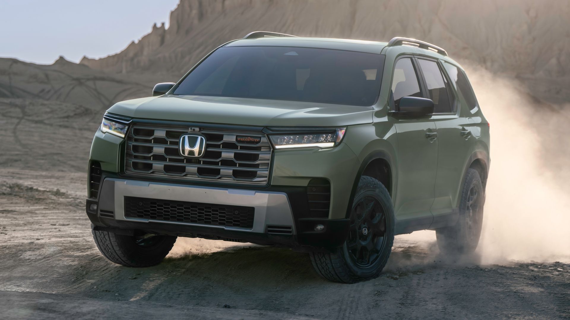 2026 Honda Pilot Trailsport Exterior front 3/4
