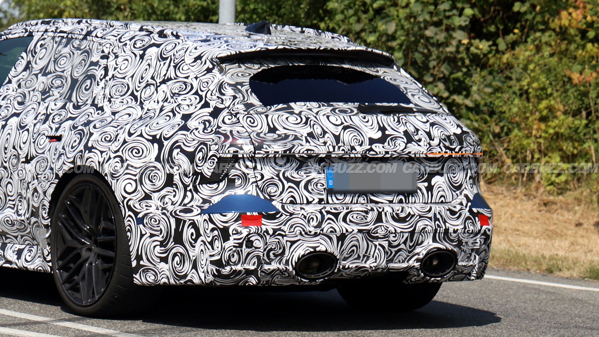 2027 Audi RS6 Avant Spied Showing Hilariously Large Exhaust Tips