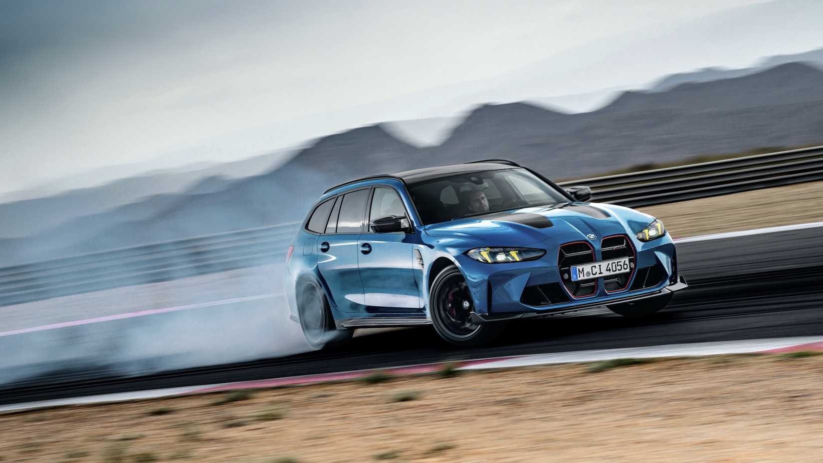 2025 BMW M3 CS Touring front, three-quarter