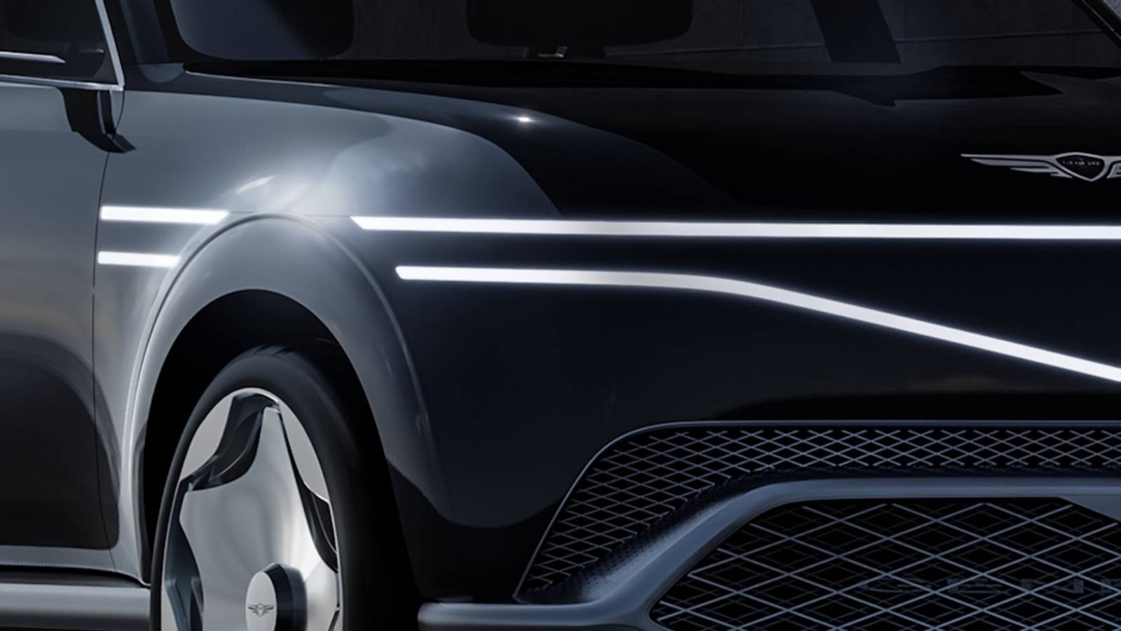 SUV lusso di Genesis con design esclusivo e tecnologia avanzata, mostra interiori di lusso e funzionalità innovative