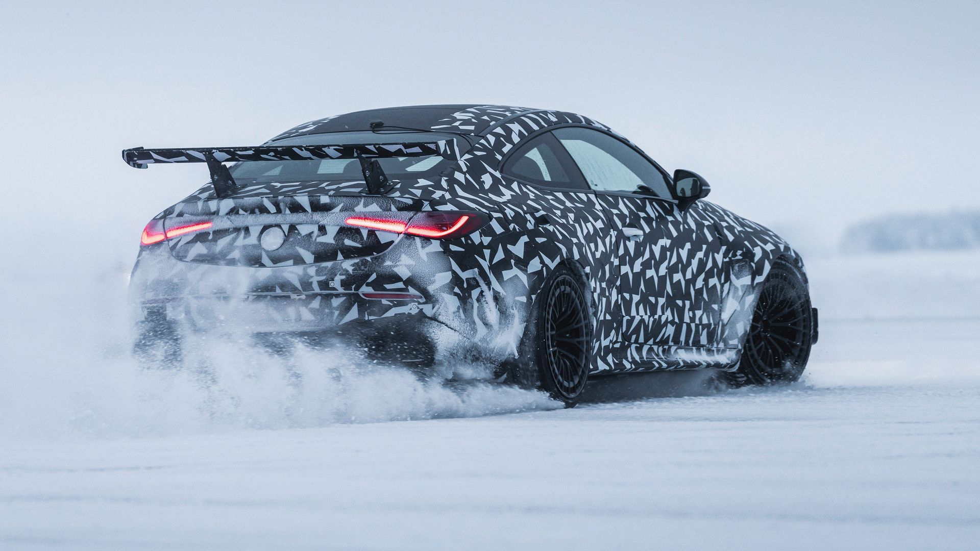 Mercedes Teases AMG CLE With Massive Wing And (Probably) V8 Power