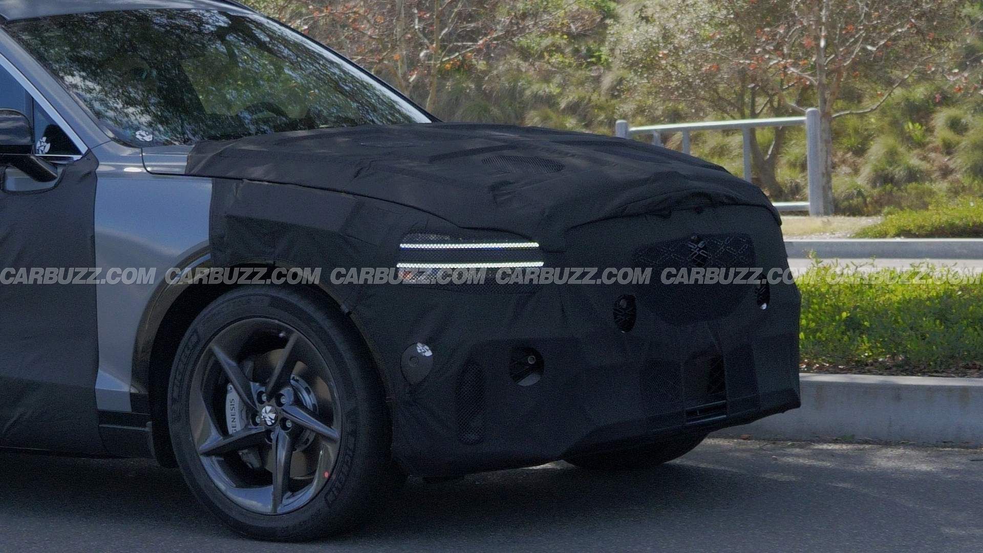 Refreshed Genesis GV70 Spied In Sport Trim With A V6 Still Under The Hood