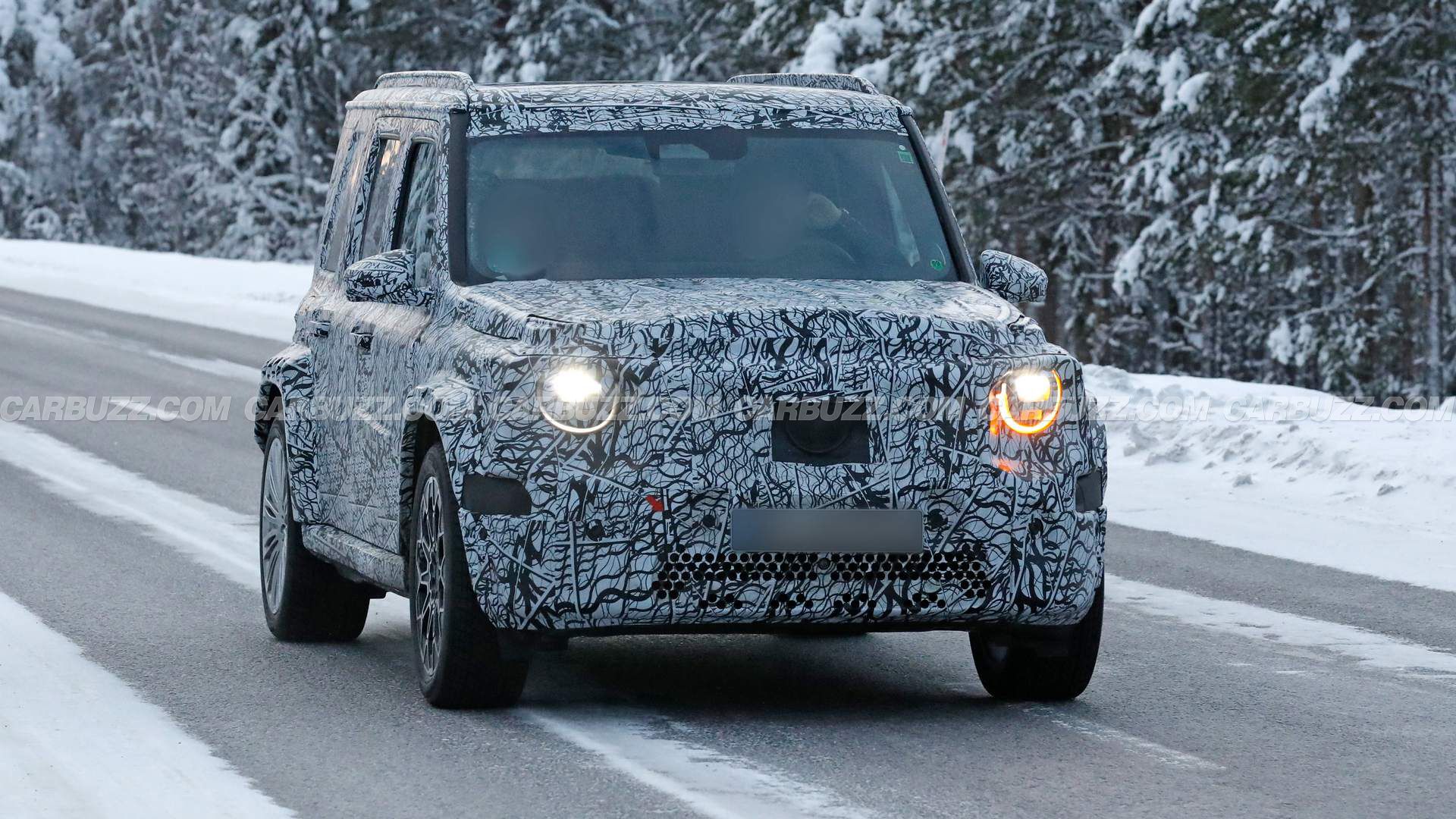 Mercedes Tiny G-Class Prototype Spied With Possible Gas Engine Under The Hood