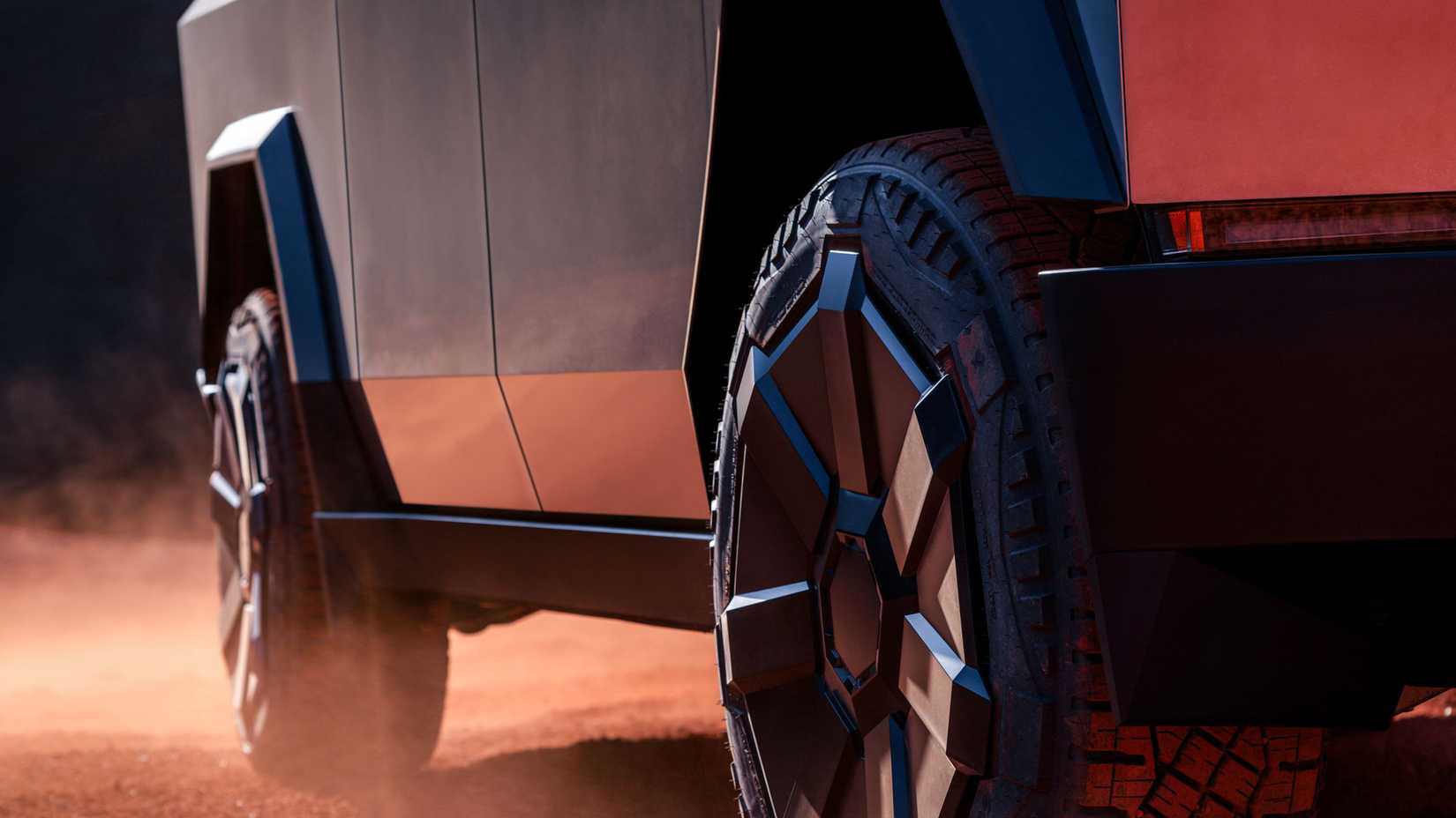 Tesla Cybertruck Close View Side