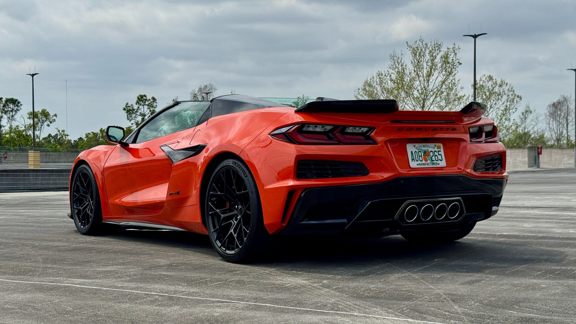 2026 Chevrolet Corvette ZR1 rear three-quarter view