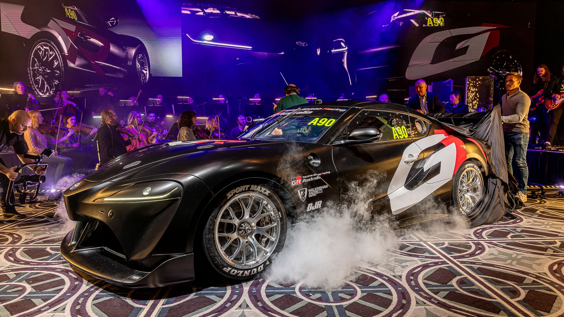 GR Supra No.90 LEXUSLｃ500TestcarNo.093 Toyota Built A Supra Powered By The Lexus LC500's V8, But There's