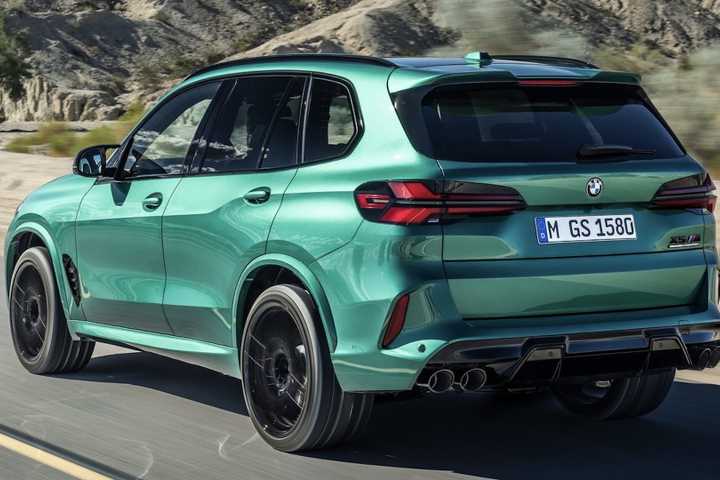 2024 BMW X5 M Competition rear, three-quarter