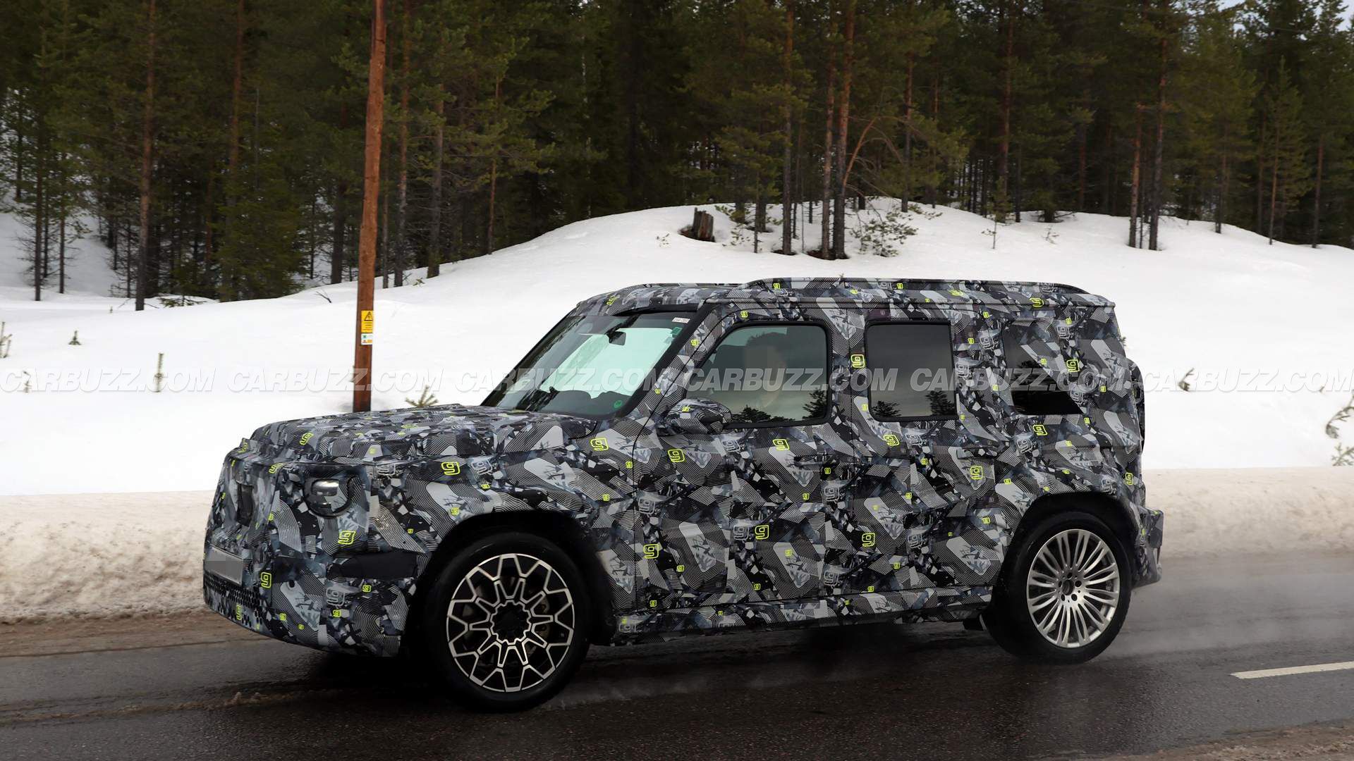 Mercedes-Benz Baby G-Class Prototype Spied With A Revealing New Wrap